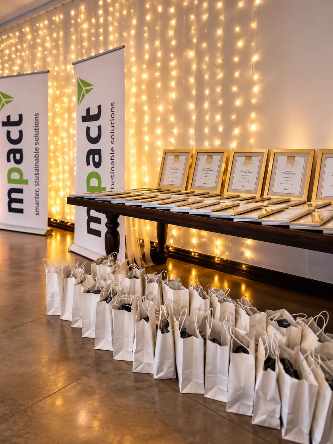 Mpact award-giving event details by Silver Leaf Events
